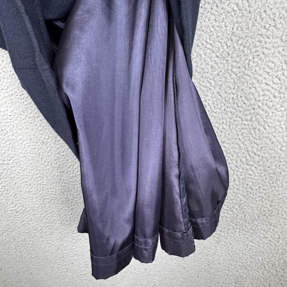 VTG Personal Skirt Womens 12 Blue Wool USA Made Minimalist Basic Capsule Classic - Picture 5 of 12